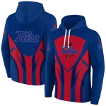 tulsa golden hurricane concentric lines blue black hoodie best selling