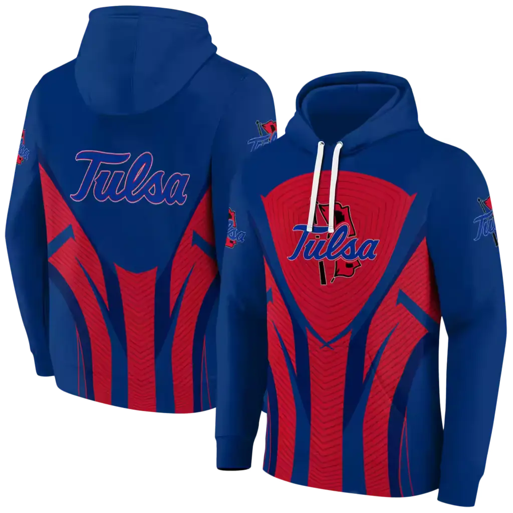 tulsa golden hurricane concentric lines blue black hoodie fashion forward tulsa golden hurricane concentric lines blue black hoodie fashion forward