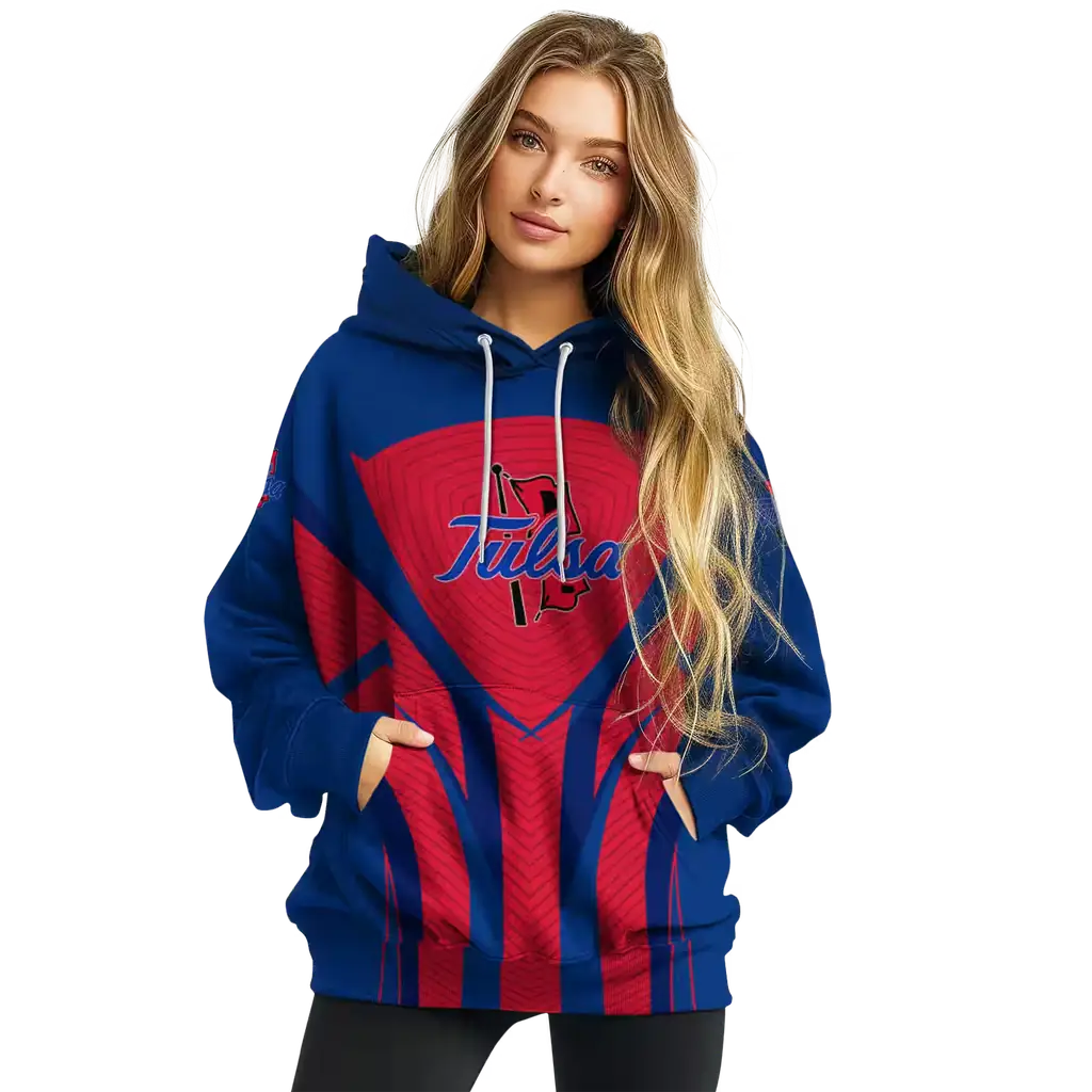 tulsa golden hurricane concentric lines blue black hoodie high quality tulsa golden hurricane concentric lines blue black hoodie high quality