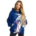 tulsa golden hurricane dynamic slash blue white hoodie best selling