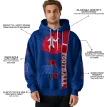 tulsa golden hurricane football heartbeat blue hoodie best selling