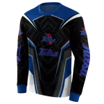 tulsa golden hurricane futuristic pattern blue black hoodie best selling