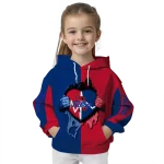 tulsa golden hurricane heartbeat graphic blue hoodie best selling