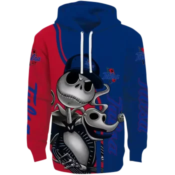 tulsa golden hurricane jack skellington blue hoodie best selling