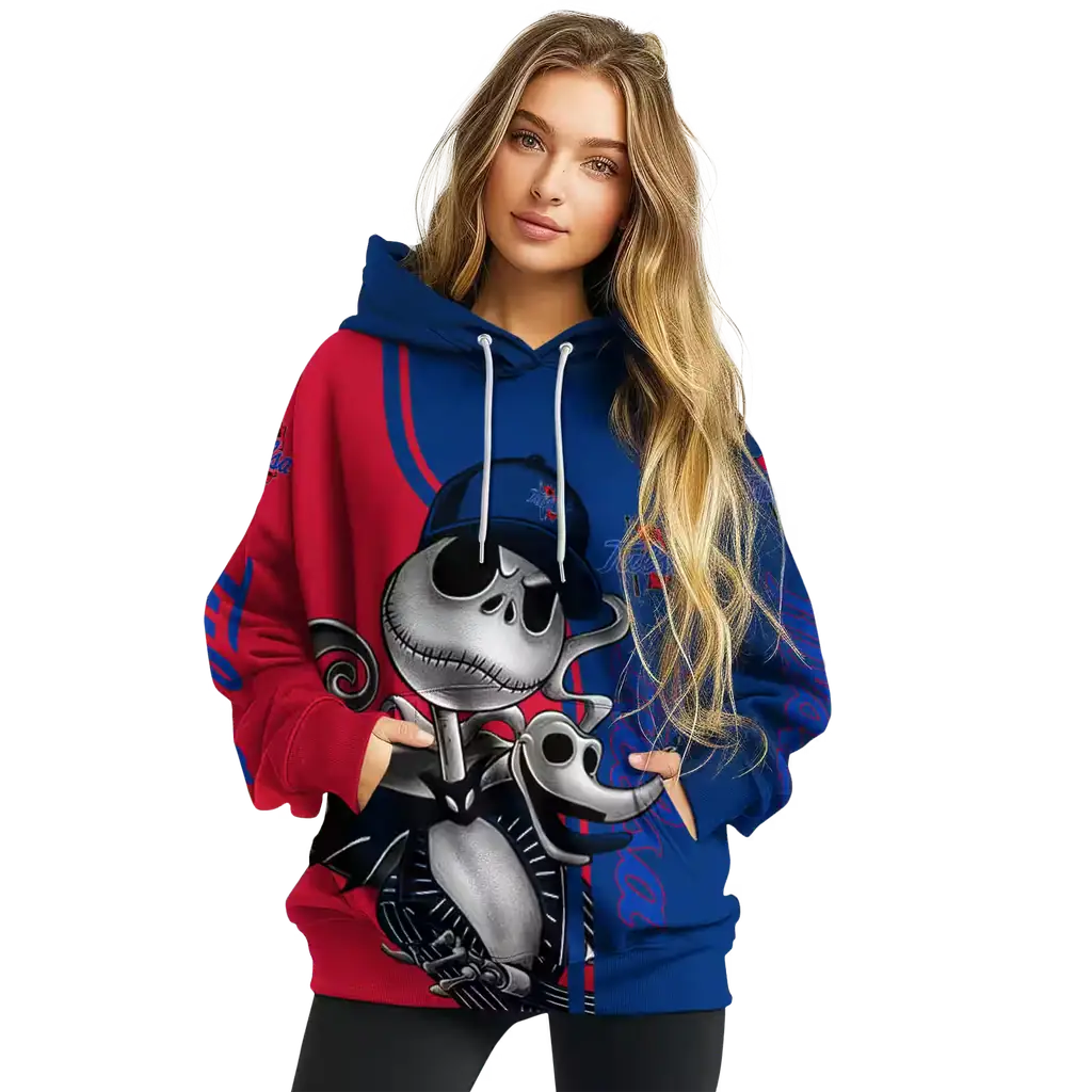 tulsa golden hurricane jack skellington blue hoodie high quality tulsa golden hurricane jack skellington blue hoodie high quality
