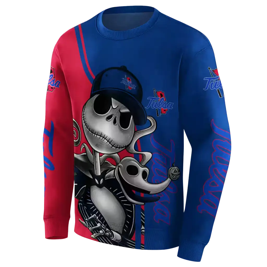 tulsa golden hurricane jack skellington blue hoodie new arrival tulsa golden hurricane jack skellington blue hoodie new arrival