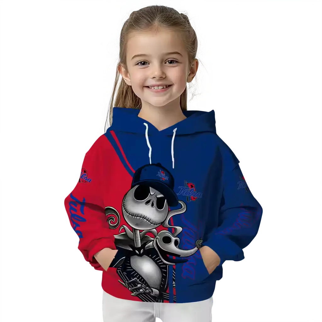 tulsa golden hurricane jack skellington blue hoodie top rated tulsa golden hurricane jack skellington blue hoodie top rated