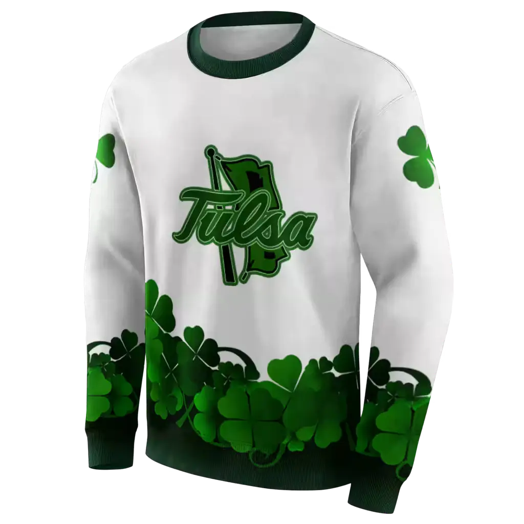 tulsa golden hurricane lucky motif white green hoodie new arrival tulsa golden hurricane lucky motif white green hoodie new arrival