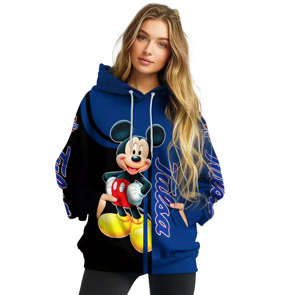 tulsa golden hurricane mickey mouse blue black hoodie high quality tulsa golden hurricane mickey mouse blue black hoodie high quality