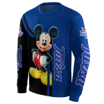 tulsa golden hurricane mickey mouse blue black hoodie best selling