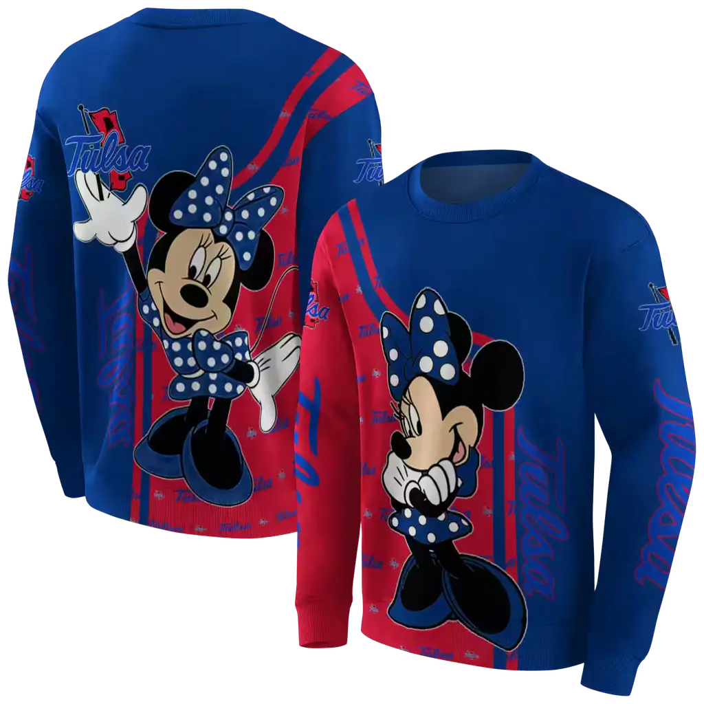 tulsa golden hurricane minnie mouse blue hoodie premium grade tulsa golden hurricane minnie mouse blue hoodie premium grade