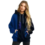 tulsa golden hurricane monogram pattern blue hoodie best selling