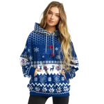 tulsa golden hurricane reindeer motif blue hoodie best selling