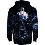 tulsa golden hurricane skull artwork blue black hoodie best selling