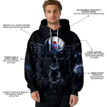 tulsa golden hurricane skull artwork blue black hoodie best selling