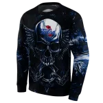 tulsa golden hurricane skull artwork blue black hoodie best selling