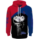 tulsa golden hurricane skull punisher red black hoodie best selling