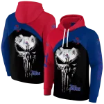 tulsa golden hurricane skull punisher red black hoodie best selling