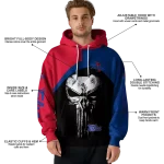 tulsa golden hurricane skull punisher red black hoodie best selling
