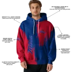 tulsa golden hurricane splatter effect blue hoodie best selling