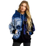 tulsa golden hurricane sugar skull blue black hoodie best selling