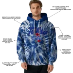 tulsa golden hurricane tie dye pattern blue hoodie best selling