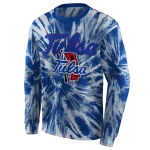 tulsa golden hurricane tie dye pattern blue hoodie best selling