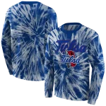 tulsa golden hurricane tie dye pattern blue hoodie best selling