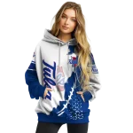 tulsa golden hurricane triangular pattern blue white hoodie best selling