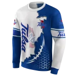 tulsa golden hurricane triangular pattern blue white hoodie best selling