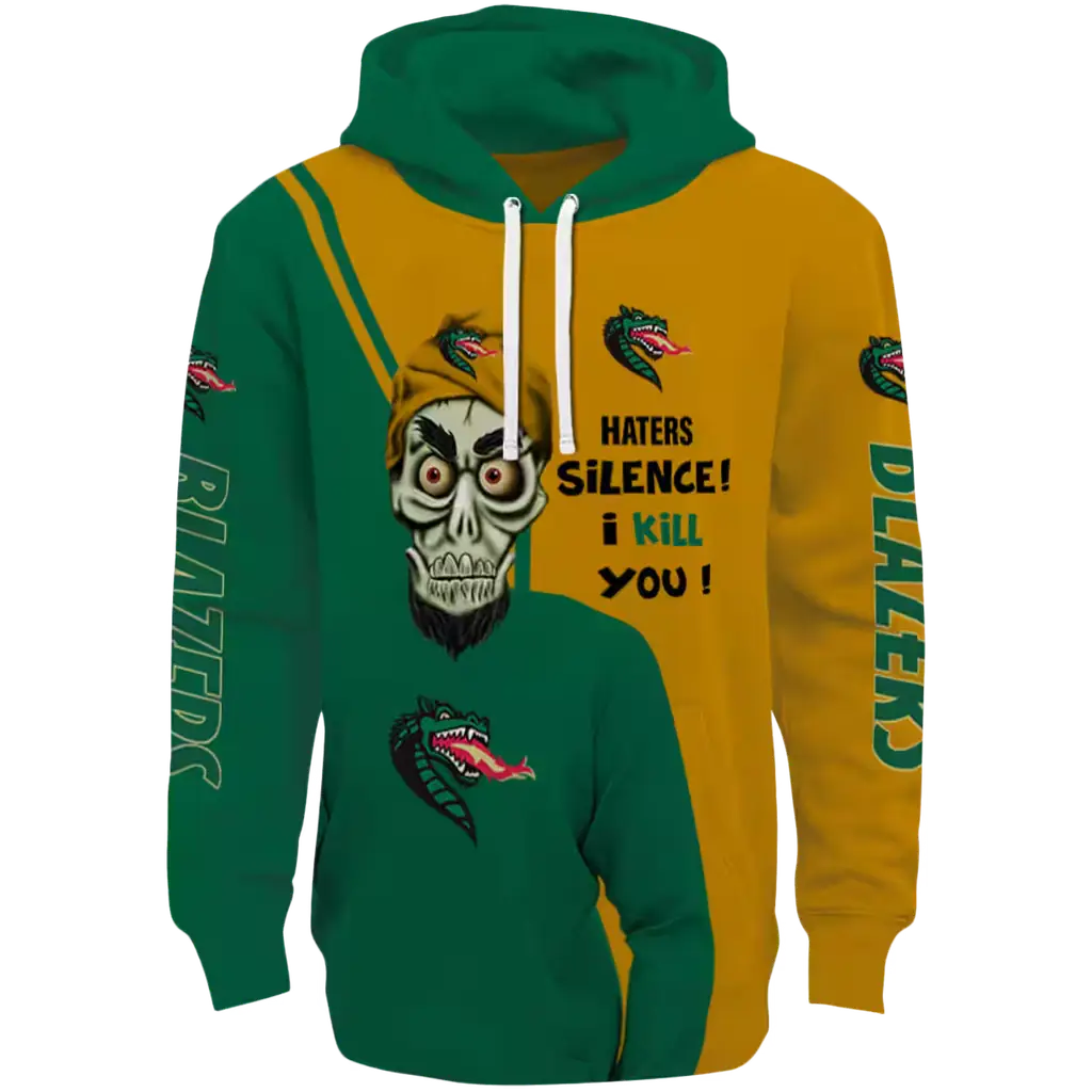 uab blazers achmed skull green hoodie best selling uab blazers achmed skull green hoodie best selling