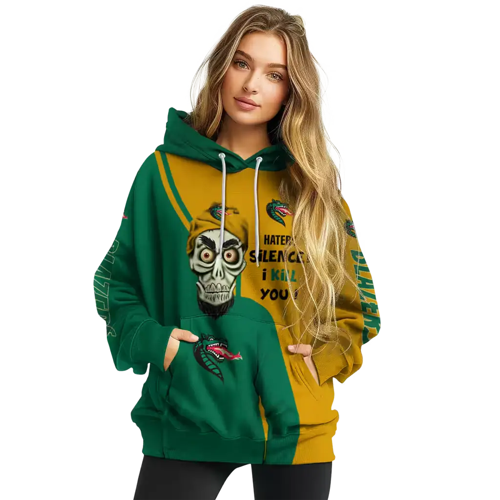 uab blazers achmed skull green hoodie high quality uab blazers achmed skull green hoodie high quality