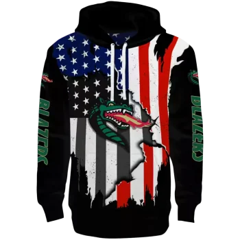uab blazers american pride black hoodie best selling