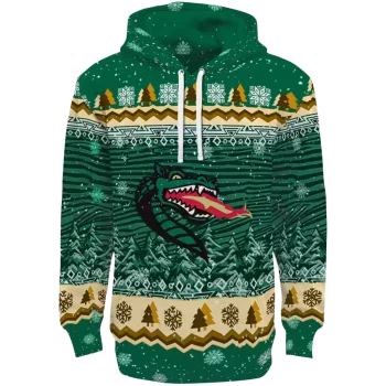 uab blazers christmas trees green hoodie best selling
