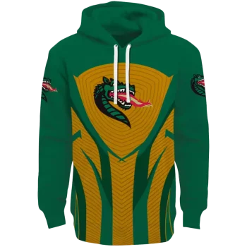 uab blazers concentric lines green black hoodie best selling