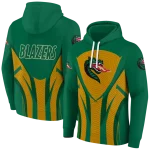 uab blazers concentric lines green black hoodie best selling