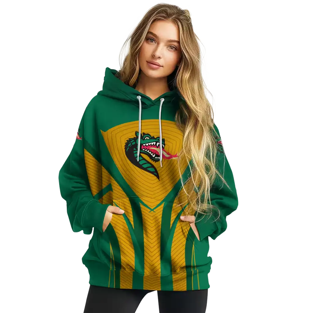 uab blazers concentric lines green black hoodie high quality uab blazers concentric lines green black hoodie high quality