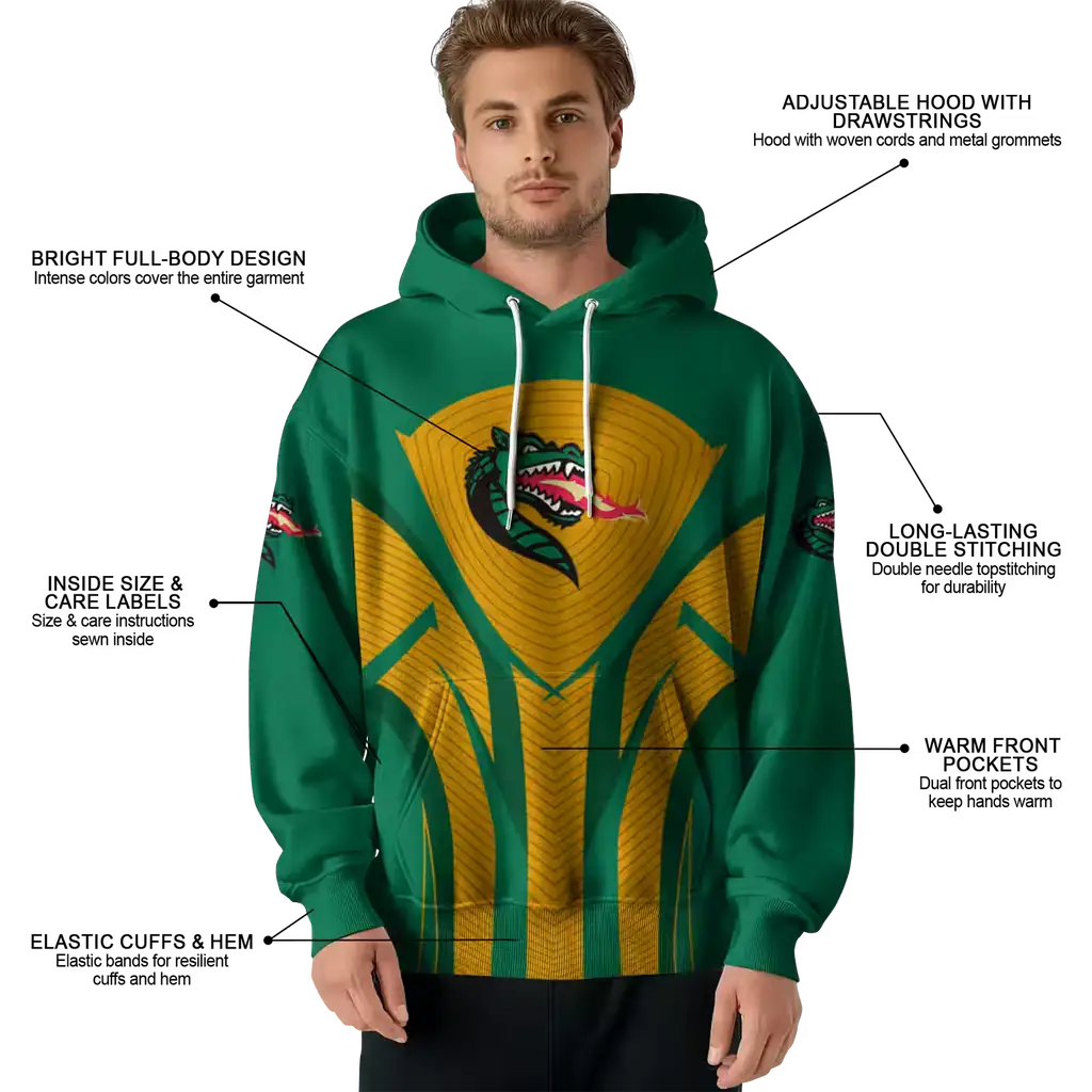 uab blazers concentric lines green black hoodie latest model uab blazers concentric lines green black hoodie latest model