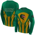 uab blazers concentric lines green black hoodie best selling