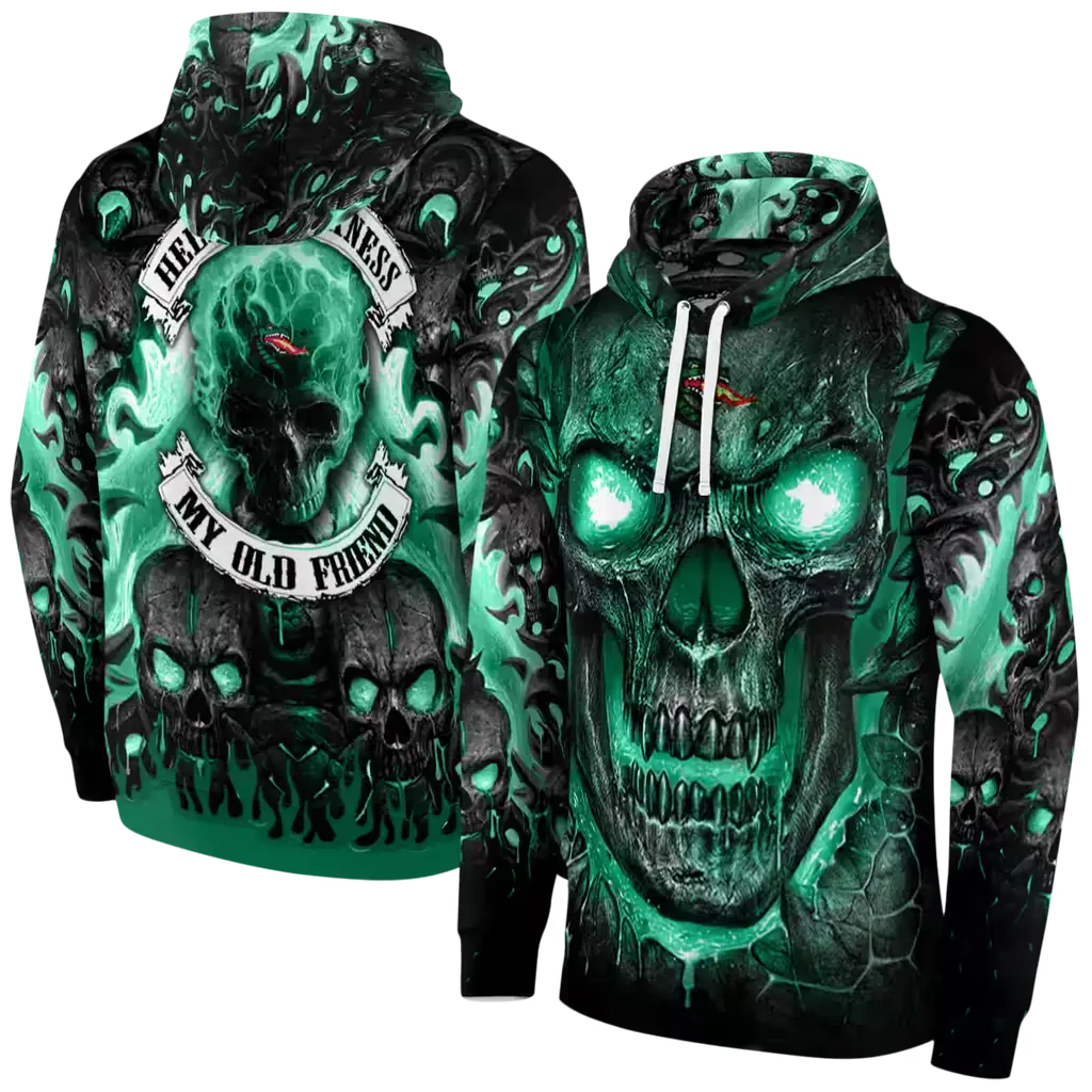 uab blazers demonic skull green black hoodie fashion forward uab blazers demonic skull green black hoodie fashion forward