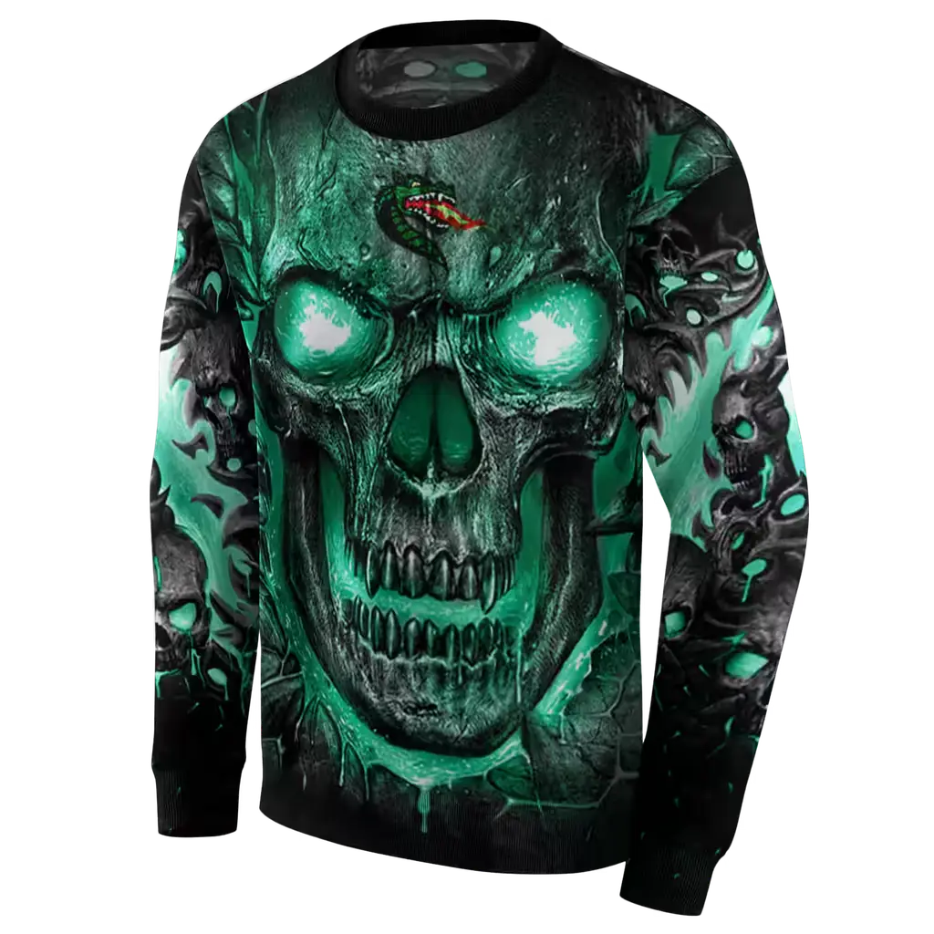 uab blazers demonic skull green black hoodie new arrival uab blazers demonic skull green black hoodie new arrival