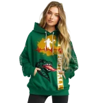 uab blazers football heartbeat green hoodie best selling