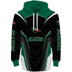 uab blazers futuristic pattern green black hoodie best selling