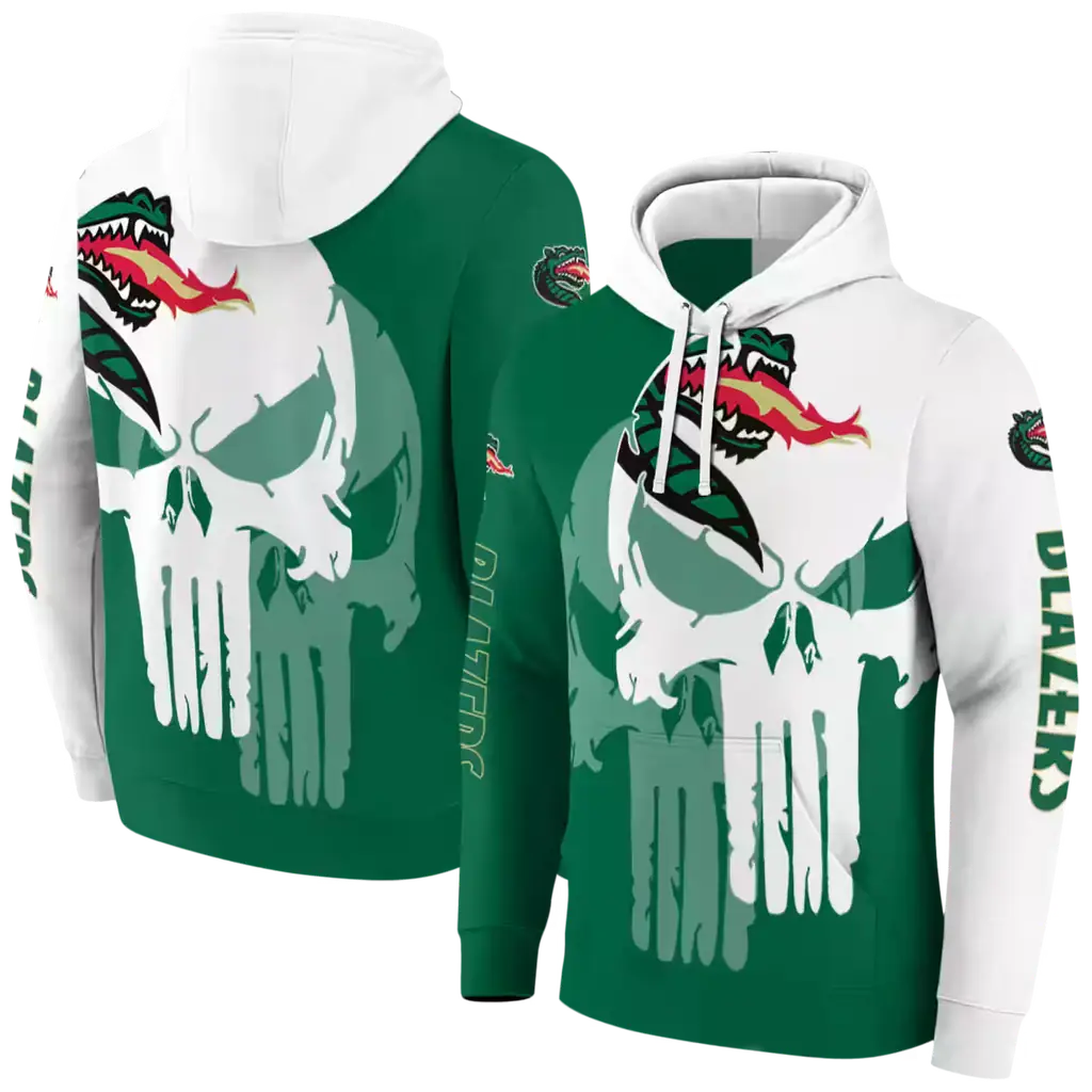 uab blazers graphic punisher green white hoodie fashion forward uab blazers graphic punisher green white hoodie fashion forward