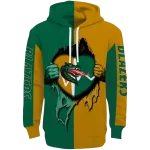 uab blazers heartbeat graphic green hoodie best selling