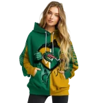 uab blazers heartbeat graphic green hoodie best selling