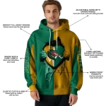 uab blazers heartbeat graphic green hoodie best selling