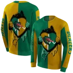 uab blazers heartbeat graphic green hoodie best selling