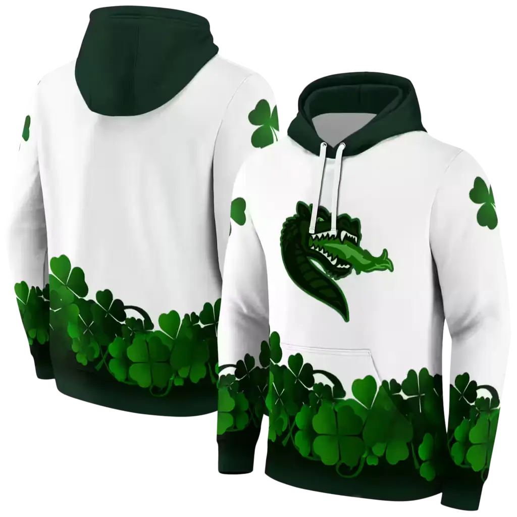 uab blazers lucky motif white green hoodie fashion forward uab blazers lucky motif white green hoodie fashion forward