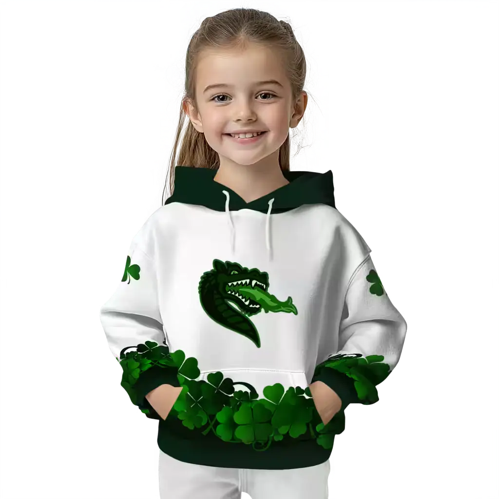 uab blazers lucky motif white green hoodie top rated uab blazers lucky motif white green hoodie top rated